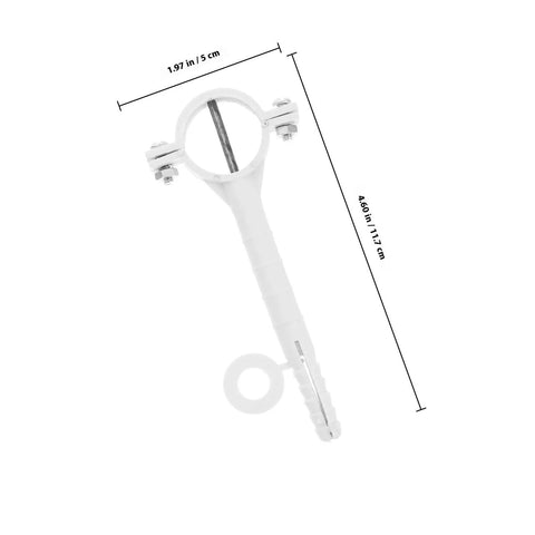 20 Pcs Plastic Pipe Hose Clamps With Sturdy PPR Material And Reliable Fastening For Diy Plumbing Projects Water Tube Clips And Hose Clamp Accessories with measurements.