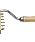 253 Gooseneck Webbing Stretcher Upholstery Tool For Furniture Repair And DIY Projects, showing handheld wooden handle and steel construction.
