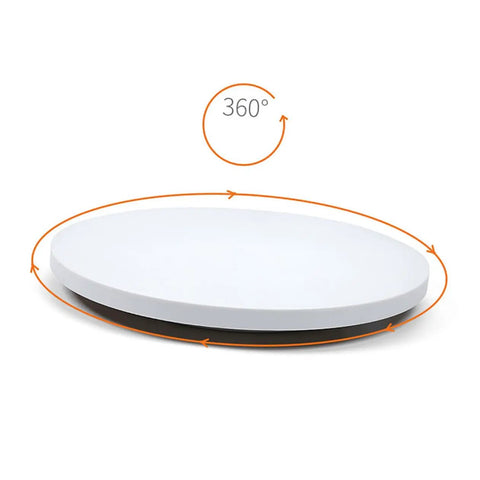 Sparkling 360 Rotating Turntable Display Stand For Jewelry Watches And Digital Products Mirror Base Electric Spin Platform in white ABS.