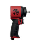 Compact Three-Eighths Inch Pistol-Grip Air Impact Wrench With Single Hammer, Lightweight 2.2 Lbs, 4.21 Inch Body, side view