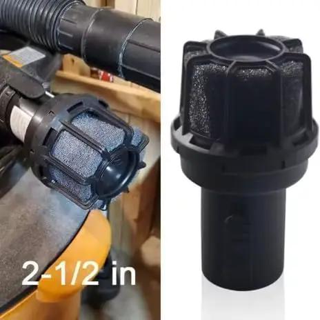 Two Point Five Inch Shop Vacuum Muffler Diffuser For Noise Reduction And Air Filtration Heavy Duty Industrial Grade Exhaust Accessory