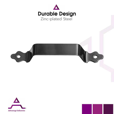 Heavy Duty 7 Inch Gate Handle In Zinc Plated Steel With Easy Grip Ornamental Fence Gate Pull For Interior And Exterior Use