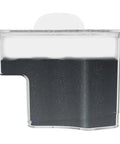 Clear cartridge filled with black granules, part of Smart Anti Scale Water Filter Cartridges Pack Of 3 For Irons And Steamers, Keeps Limescale Out