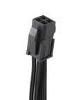Hella Tough 4 Pin Extension Cable Male To Female 30Cm Nylon Braided Wire Solid 18Awg Gauge showing connectors for smooth power runs.