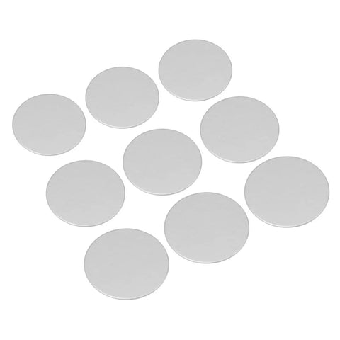 Premium Aluminum Foil Sealing Gasket Liners For Plastic Silver Bottles And Glass Jars To Keep Herbs Spices Fresh Waterproof Pressure Sensitive Air Seal Cap Insert, set of 10