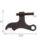 Durable Oil Rubbed Bronze Hinge Pin Door Stops 5 Pack Zinc Alloy Adjustable 85 to 125 Degrees Fits Quarter To Five Sixteenths Inch Pins