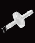 ANPTGHT One Way Check Valve, white plastic with 1/8-inch hose barb