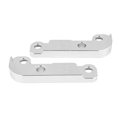 2 Piece Aluminum Drift Adapter Kit For E46 That Boosts Turn Angle By Twenty Five Percent With Mounting Hardware Included