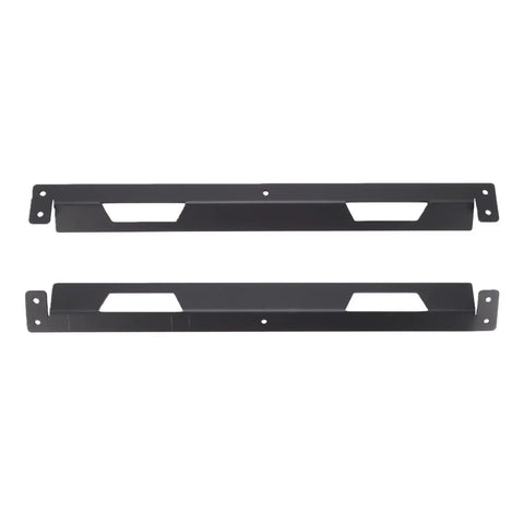 Black large size Beefy Underbody Truck Tool Box Mounting Bracket Kit with screws for trailer underbody boxes, 2-pack