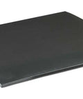 Straight Fire Six By Six Inch Shock Absorbing Rubber Poundo Board For Leather Makers To Dampen Punch Force And Guard The Table While You Pull Off No Sweat Tooling Runs Daily, flat black rubber surface.