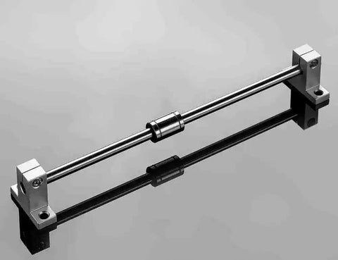 LM10UU 10mm Linear Ball Bearings Double Sealed Bushing Kit for DIY CNC Machines and 3D Printers, shown on a reflective surface.