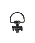 Front view of Race Style Quick Release D Ring One Quarter Turn Fasteners For Motorcycle Fairings Clip On Type C Chrome Black 19mm