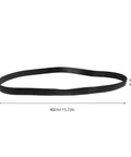 Heavy Duty Silicone Bumper Rings For Fire Extinguisher Carts, black rubber ring measuring 40cm x 1.5cm for impact protection.