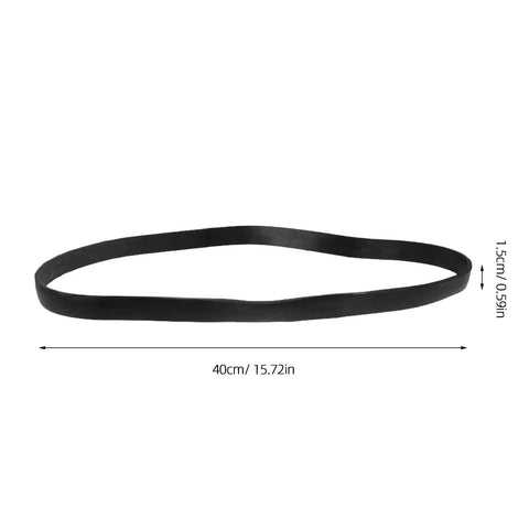 Heavy Duty Silicone Bumper Rings For Fire Extinguisher Carts, black rubber ring measuring 40cm x 1.5cm for impact protection.