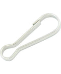 Close-up of a 23mm nickel-plated iron lanyard hook from 200 Pieces Durable Metal Lanyard Hooks Nickel Plated Iron 23mm For Zipper Pulls.