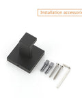 Heavy Duty Stainless Steel Wall Hooks Set, Matte Black Towel Robe Hangers For Bathroom, Ultra Durable Door Hanger with installation kit