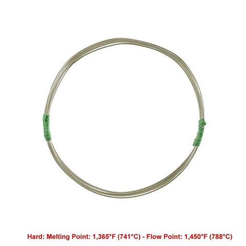 Hard sterling silver wire from Solder Assortment Kit For Jewelry Making And Repairs, Easy Medium And Hard Solder, 1 Foot Each