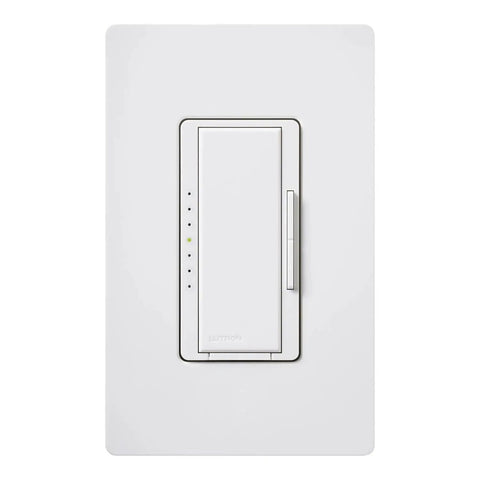 Maestro Pro LED Plus Tap Dimmer Switch For 250W LED, 500W ELV, 400W MLV, Single Pole Or Multi Location Dimming, Neutral Optional, White Finish