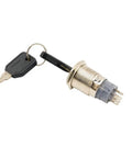 16mm Rotary Key Switch Lock With 6 Pin DPDT 2NO-2NC, 3-Position Latching Keyed Lock For Panel Mounts, Control Panels, Vending Machines, Industrial And Access Gear, metal