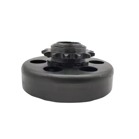 Beefy Automatic Centrifugal Clutch With Drive Sprocket Kit For Go Kart 13Hp Engines 20Mm Bore Three Sixteen Keyway Smooth Shift On 219 Chain Street Ready Build, black with sprocket.