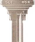 Brass Key Blank Type 1145 With 5 Pins, PK50 Pack, solid brass key blank for residential and commercial lock duplication