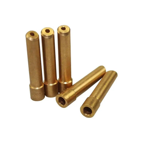 10 Piece Premium Tig Welding Electrode Collets With Wedge Design For 1.6 2.4 3.2Mm And 1.0Mm Sizes Fits Perfectly On WP17 18 26 Torch Kits, brass collets.
