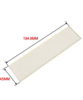 Dead Nuts Reliable Ceramic Glass Platen Liner For Belt Sander Grinder That Slides Right In With No Sweat Super Simple Swap For The Daily Workshop Build Measuring 200 X 50 By 5 Millimeters For Smooth Results shown from top view with dimensions 194.8mm x 45mm.