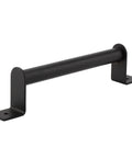 Black Heavy Duty Carbon Steel Pull Handle For Sliding Barn Doors And Cabinet Doors With Vintage Style Hardware That Is Tough As Nails