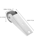 Smooth As Silk Heavy Duty Sliding Door Roller Casters With Nylon Wheels For Barn Door Hardware Bottom Lifters, dimensions shown.