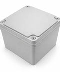 Rock Solid Electrical Junction Box With IP67 Waterproof Rating, Includes Detachable Mounting Plate For Marine Automotive Housing, Heavy Duty Plastic Enclosure, No Sweat Punchout Setup - side view