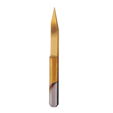 Cool Set Of 10 Pieces Engraver Bits With Coated Carbide And 30 Degree Tips, sharp 30 degree engraving bit for CNC routing.