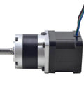 Side view of Nema 17 Stepper Motor With 39mm Length And 5 To 1 Planetary Gearbox 50 Arcmin High Torque Low Noise Long Life Built In Shaft Coupling
