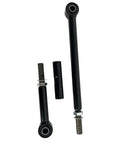 Front Adjustable Track Bar And Panhard Bar For A 2 To 6 Inch Lifted Ford F 250 F 350 Super Duty And 2000 2005 Excursion 4WD That Boosts Axle Alignment And Handling With Durable High Strength Steel. Black steel front adjustable track bar and panhard bar kit with bushings and hardware