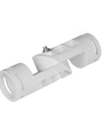 Adjustable 2 Way Joint Fitting For 1 Inch PVC Pipes White Furniture Grade Creates Custom Angles For Greenhouses Props And Framing Easily Tightened By A Bolt At The Joint Durable White Plastic Construction A Real Go To DIY Favorite
