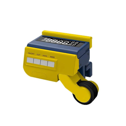 Smooth Rolling Measuring Wheel Crafted For Serious Woodworkers, Compact 0 To 99 Millimeter Gauge display and roller for accurate measurements.