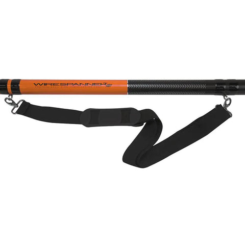 Telescopic Pole Wire Spanner Plus Extends To Eighteen Feet In Ten Seconds With Friction Twist Lock shown with shoulder strap