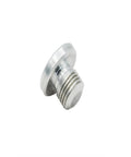 Billet Aluminum LS Oil Pressure Relief Valve Plug Machined For Knockout Engine Blocks And LS Swap Builds with silver finish