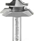 Carbide Tipped Lock Miter Router Bit 45 Degree For Edge To Edge Casework, 1-3/4 Inch Diameter, 1/2 Inch Shank, 7/8 Inch Cutting Height