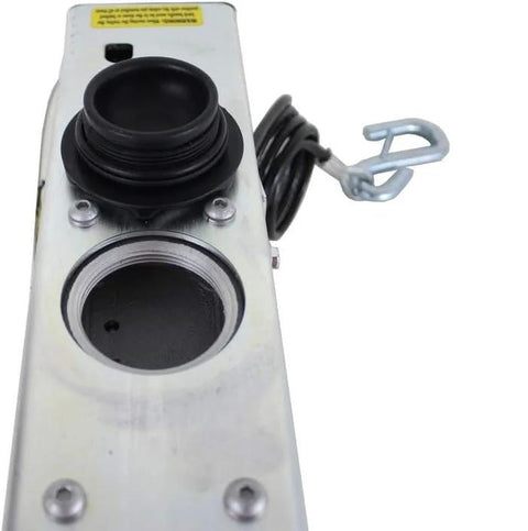 Dexter 7500lb surge brake actuator for drum brakes, zinc-plated, model DX7.5, with safety chain