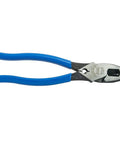 Linemans Pliers With Built In Crimping D2000-9NECR Beefy Heavy Duty Workhorse Design, blue handles, USA made for cutting wire, screws.
