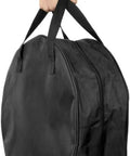 Heavy Duty Round Cable Organizer Bag That Keeps Your Cords Fully Sorted And Tangle Free, black, water-resistant.