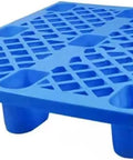 Nestable Plastic Shipping Pallet For Storage And Transport 1.2m Long 1m Wide 14cm High Durable HDPE Pallet For Basement Garage Kitchen Use 4 Pack