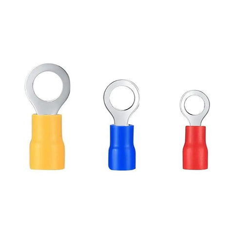 Cool Raxmolo Pre Insulated Ring Terminal Kit With 250 Pieces Of High Quality O Type Wire Lugs Featuring Premium Tin Plated Copper For Serious Conductivity And Rock Solid Electrical Connections In Any DIY Project, yellow blue red sizes