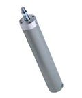 Compact Round Body Pneumatic Cylinder And Linear Motion Air Actuator Designed For Seamless Industrial Automation And Tight Assembly Lines With Plug And Play Setup And Knockout Reliability shown at a slight angle.