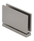 Senior Cardiff Satin Nickel Glass Door Hinge For One Half Inch Thick Glass Heavy Duty 145 Lb Capacity 36 Inch Max Width