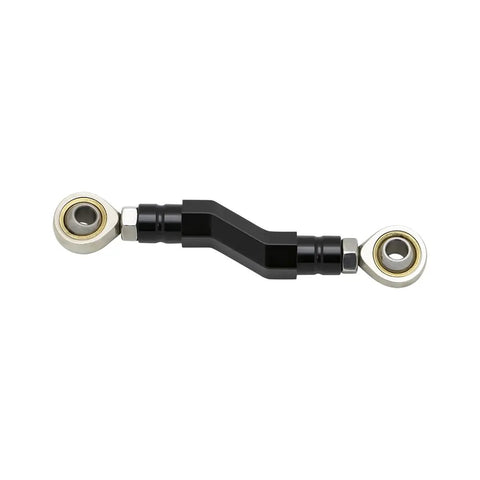 Adjustable Mid Control Rear Brake Shift Lever Linkage For 2018 To 2024 Harley Softail M8 Low Rider S Street Bob FXBBS FXST FXLRS FXLRST FXRST Standard CNC Machined Aluminum With Stainless Heim Joints For Smooth Shifts, black adjustable linkage with heim joints