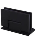 Top Shelf Heavy Duty 90 Degree Glass Door Hinges Engineered For 8 To 12Millimeter Frameless Shower Doors, black rustproof stainless steel clips.