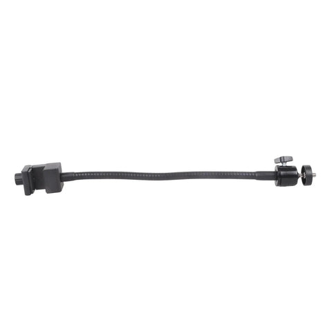 Side view of Flex Gooseneck C Clamp With 1/4-20 Threads, 360 Degree Rotation, 17-45mm Grip Range, Adjustable Arm Length, Universal Mount