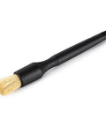 Crevice Cleaning Detailing Brush Kit For Small Spaces Mini Set With Boar's Hair Brush Black Ergonomic Handle Textured Grip