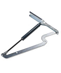 Heavy Duty Lid Piston And Shock Hinge Support Gas Strut For Large Outdoor Deck Box Sop Replacement Part with metallic finish and piston strut.